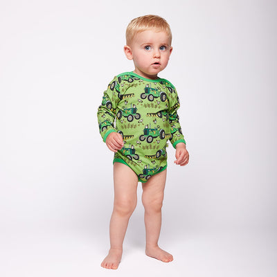 Elstar long-sleeved baby body with tractor
