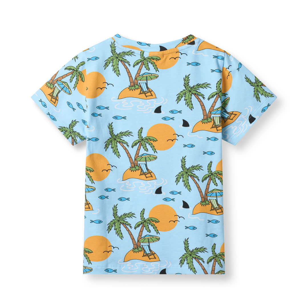 Gala t-shirt with tropical island