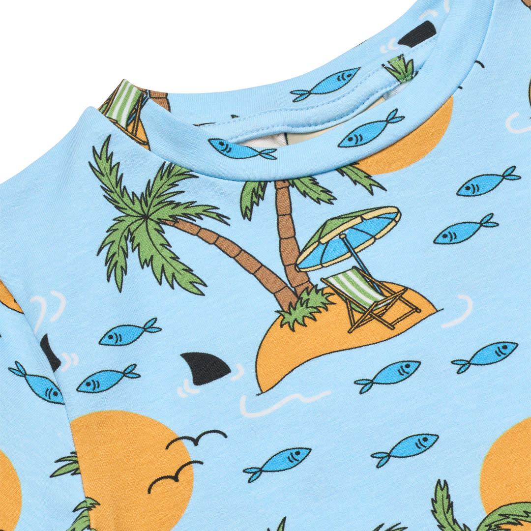 Gala t-shirt with tropical island