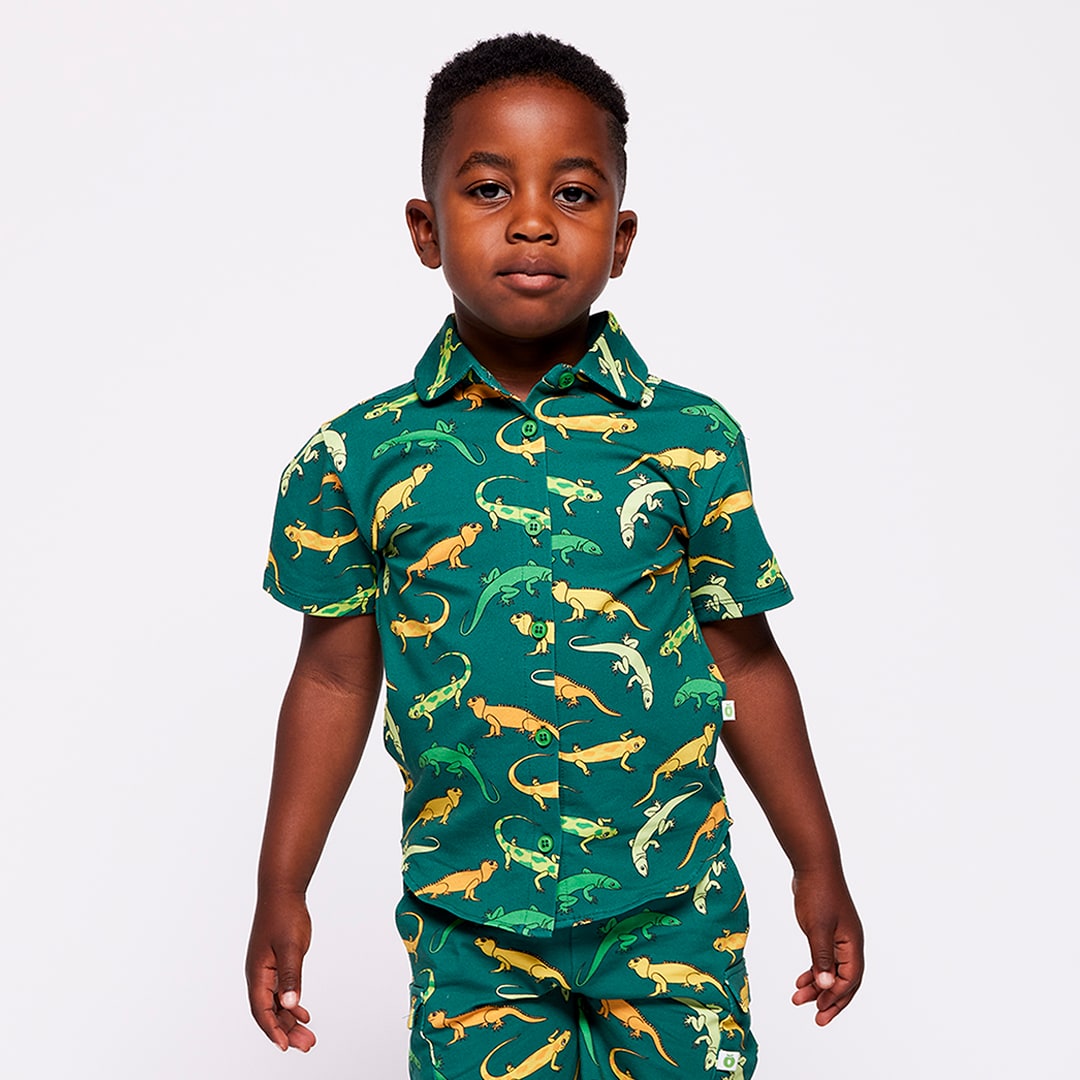 Itasca shirt with lizards