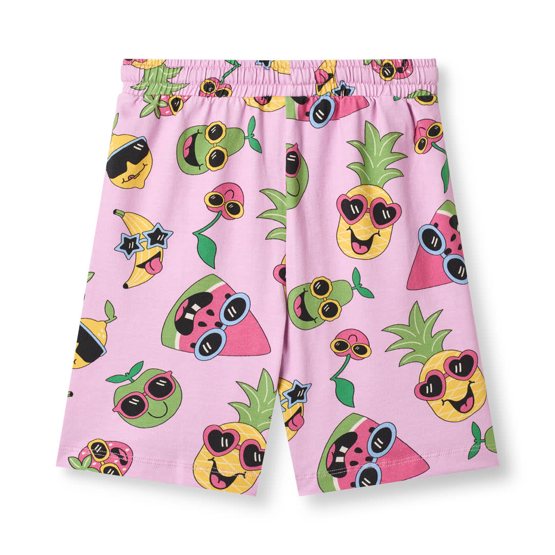 Gala shorts with fruit