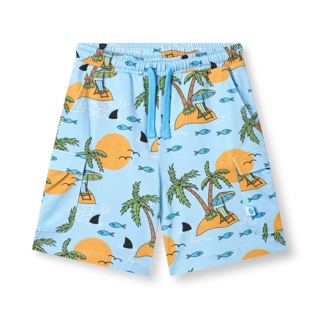 Vogt shorts with tropical island