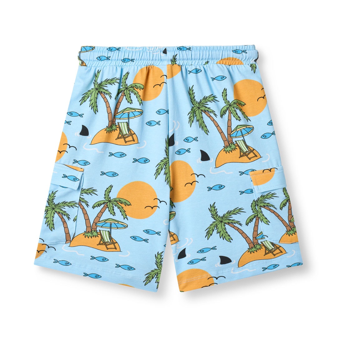 Vogt shorts with tropical island