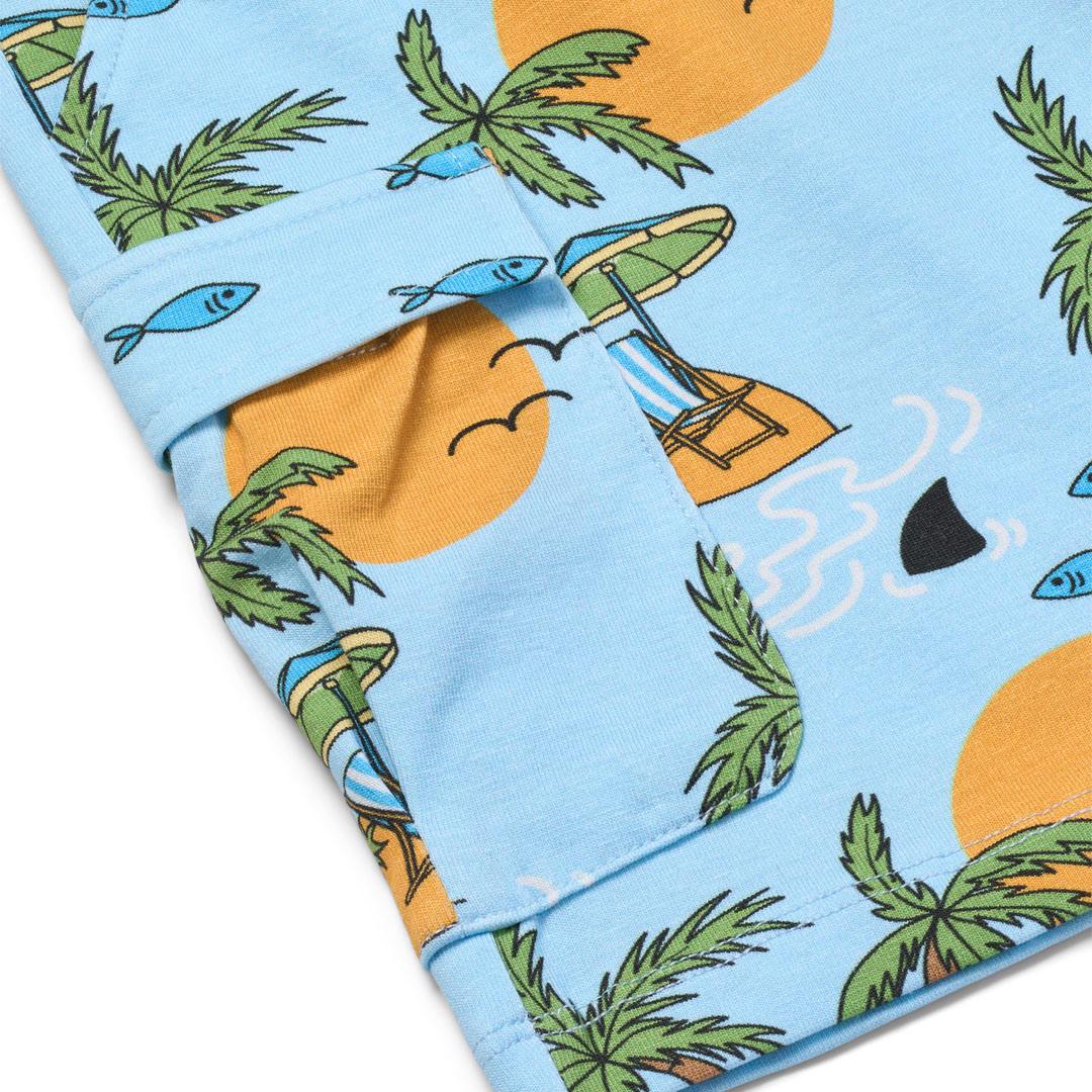 Vogt shorts with tropical island