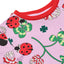 Elstar short-sleeved t-shirt dress with ladybugs