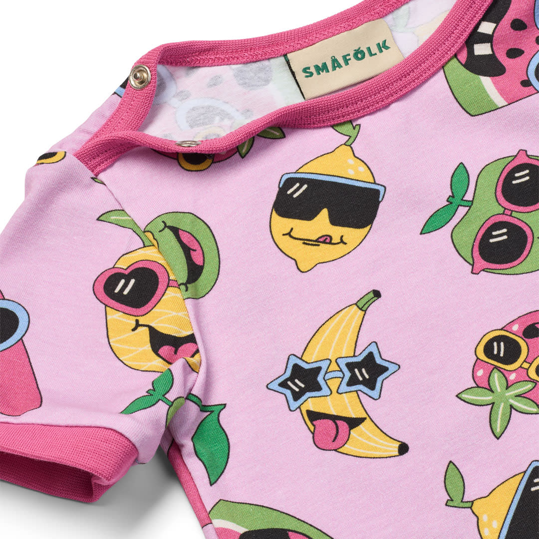 Elstar short-sleeved baby suit with fruit