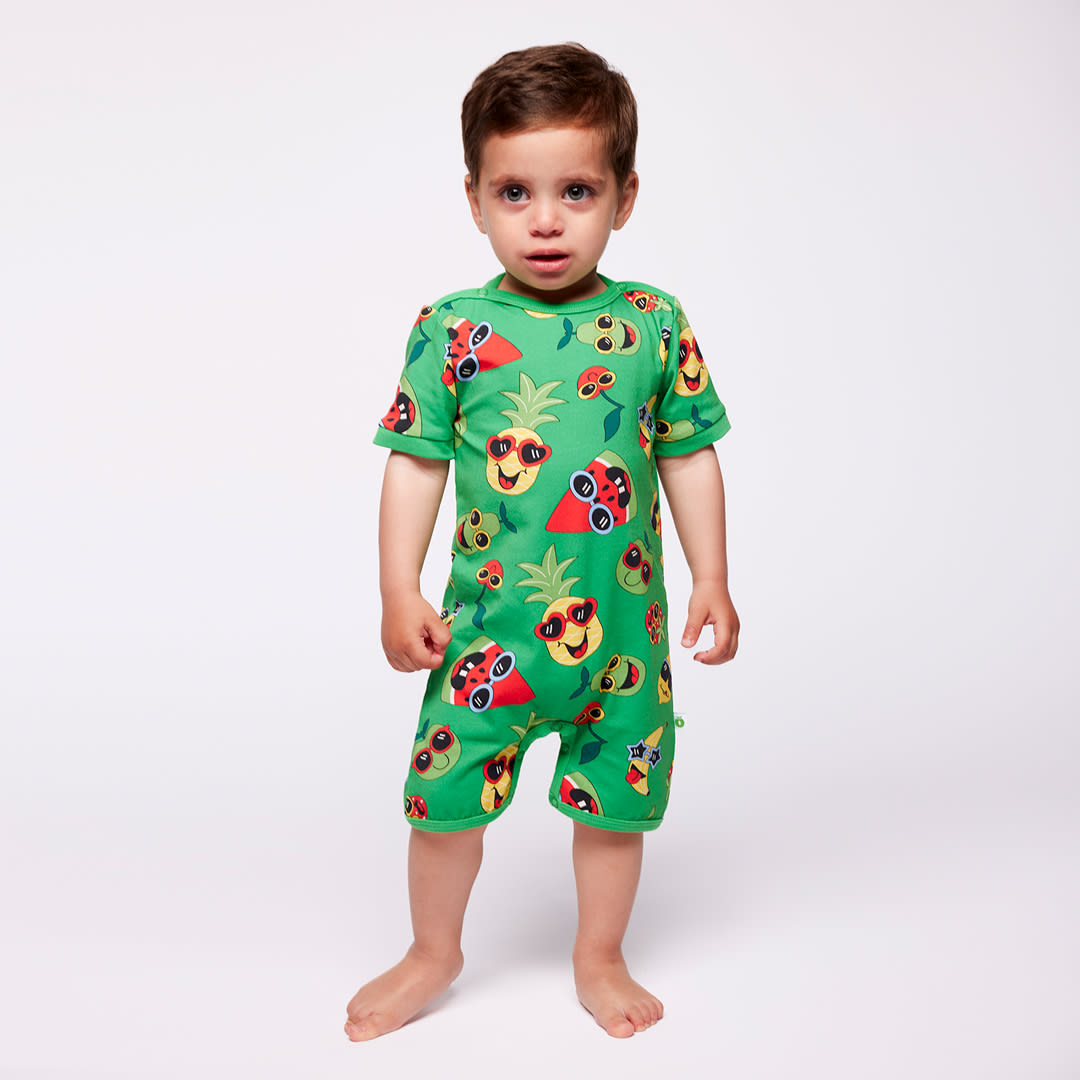 Elstar short-sleeved baby suit with fruit