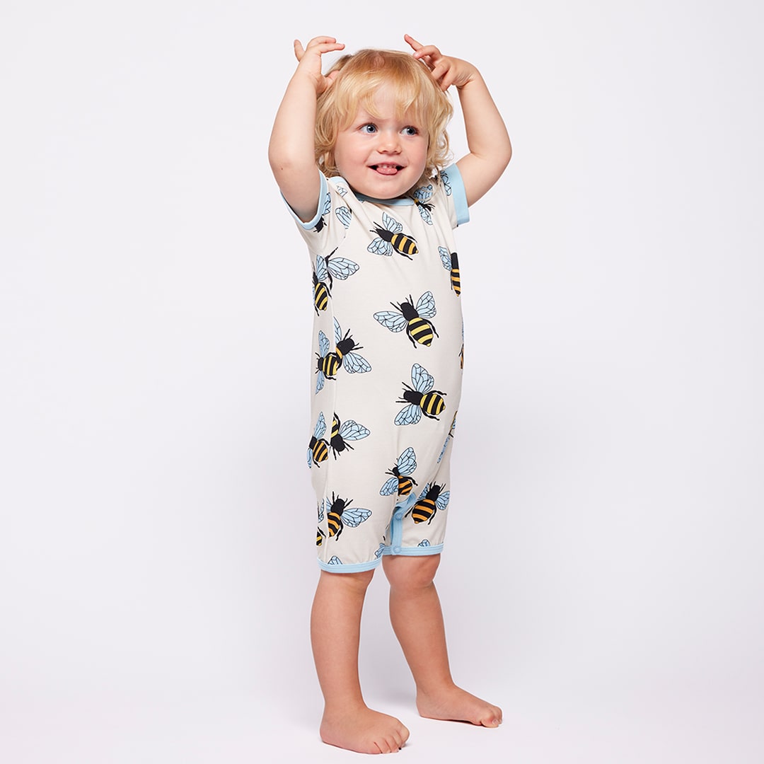 Elstar short-sleeved baby suit with bees