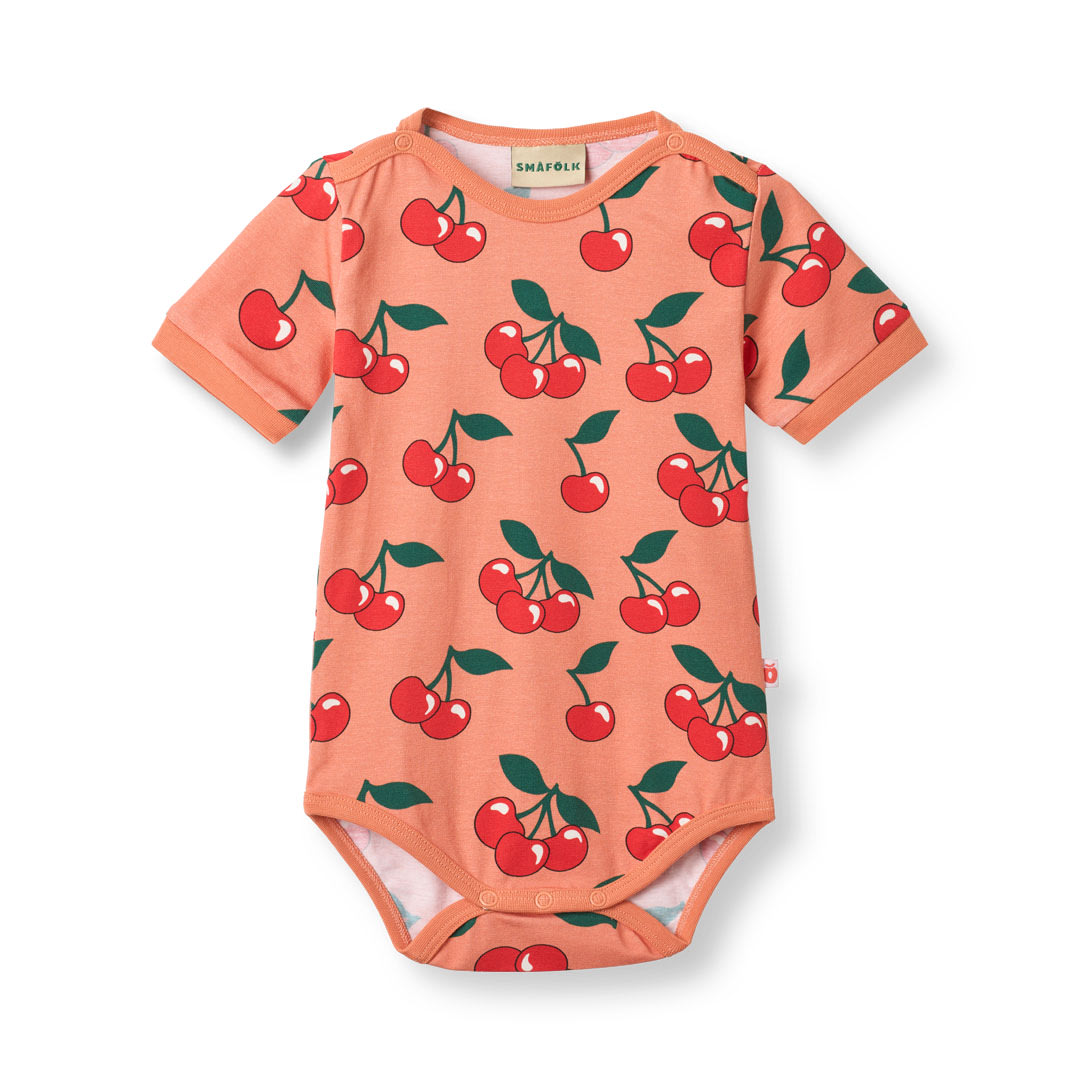 Elstar short-sleeved baby body with cherries
