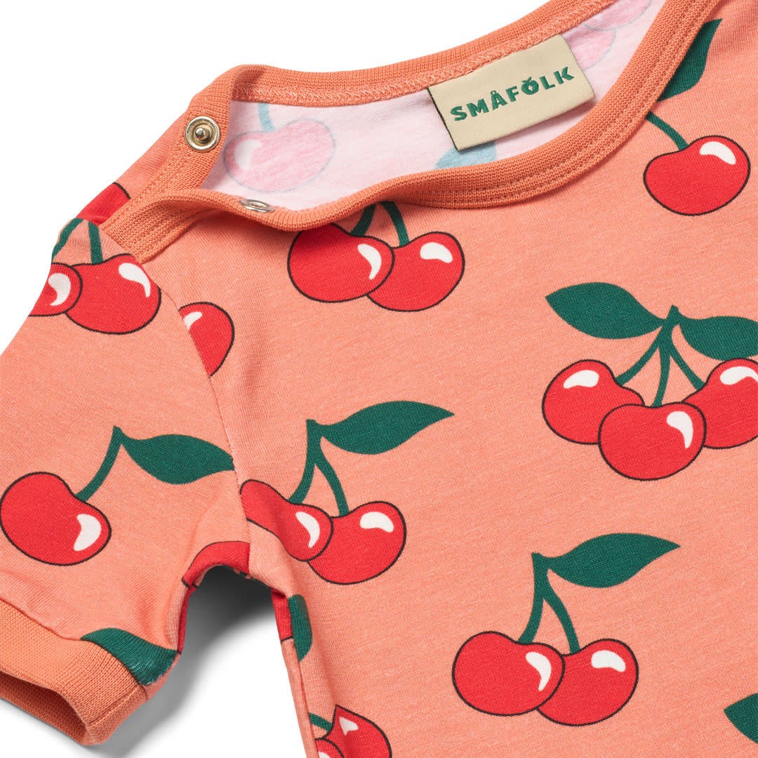 Elstar short-sleeved baby body with cherries