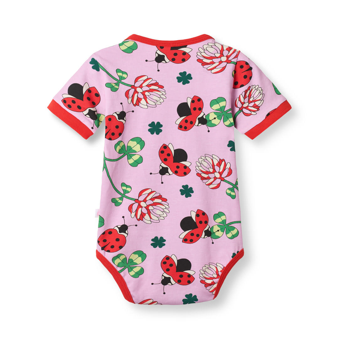 Elstar short-sleeved baby body with ladybugs