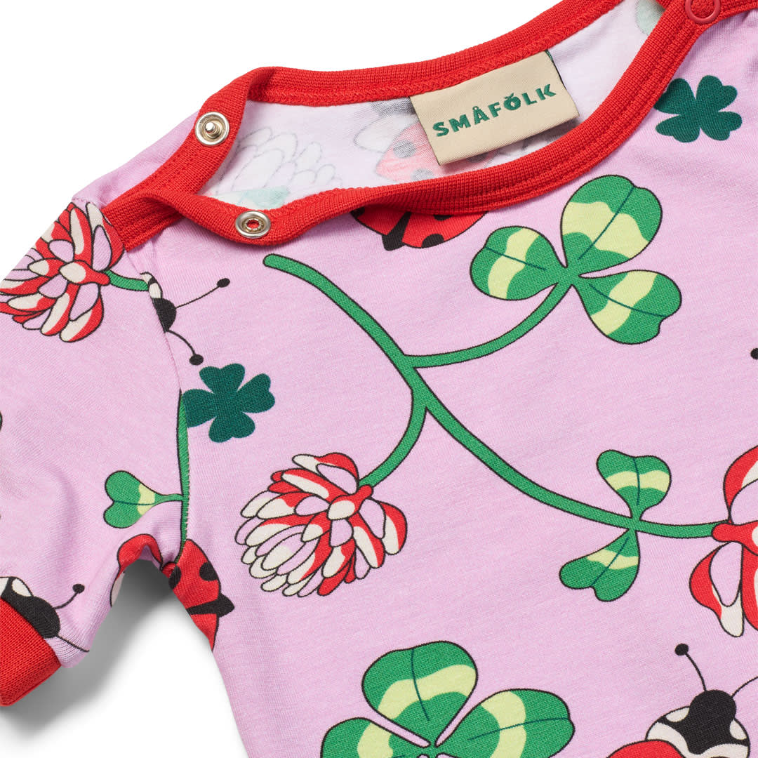 Elstar short-sleeved baby body with ladybugs