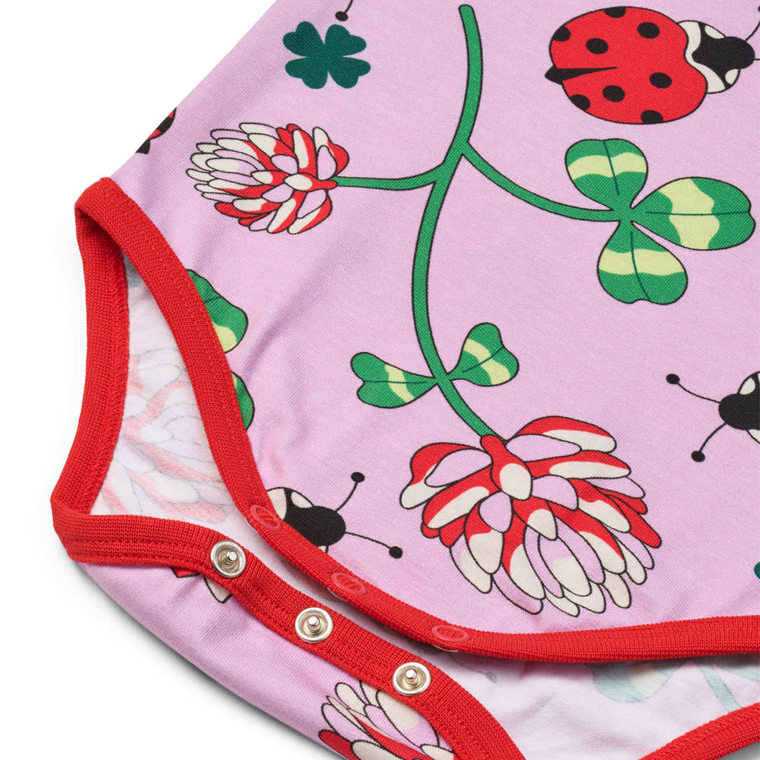 Elstar short-sleeved baby body with ladybugs
