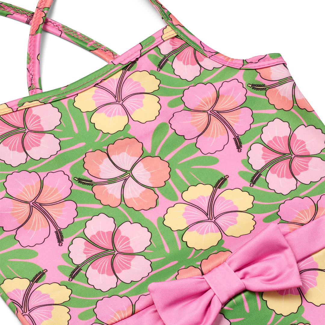 UV50 swimsuit with flowers