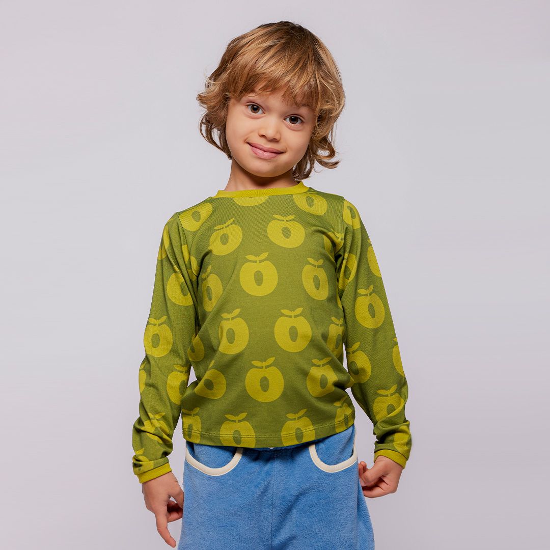 Elstar long-sleeved top with apples