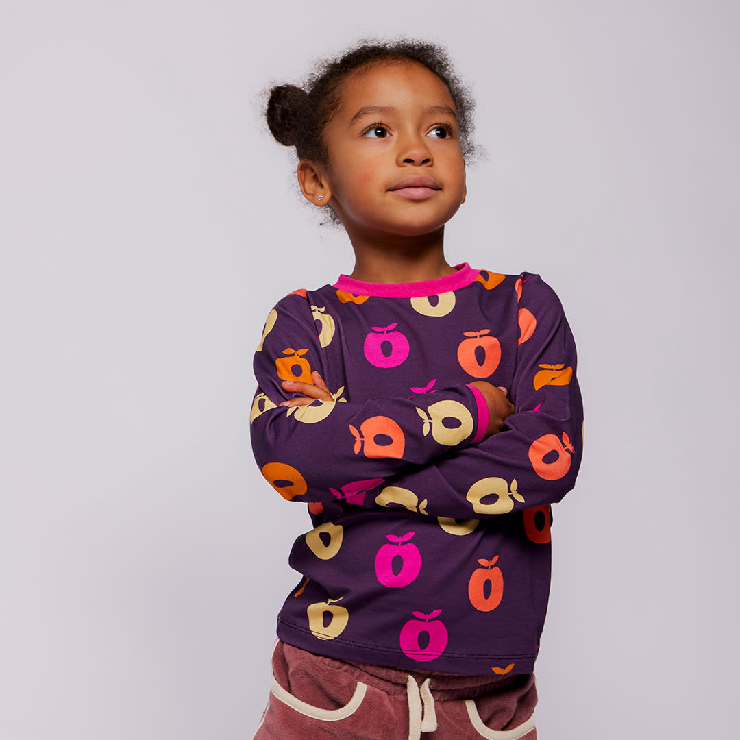 Elstar long-sleeved top with apples