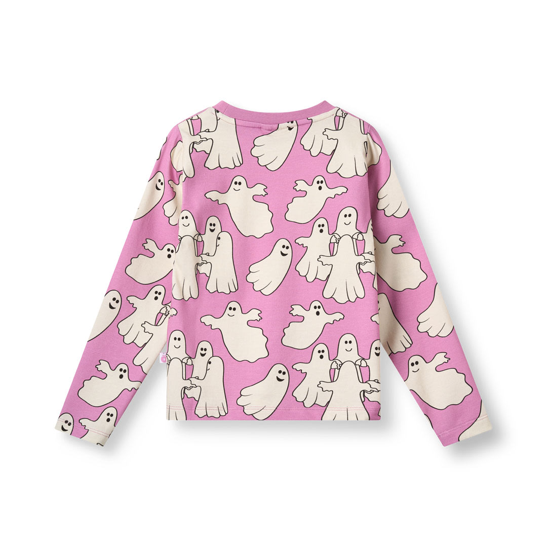 Gala long-sleeved top with dancing ghosts