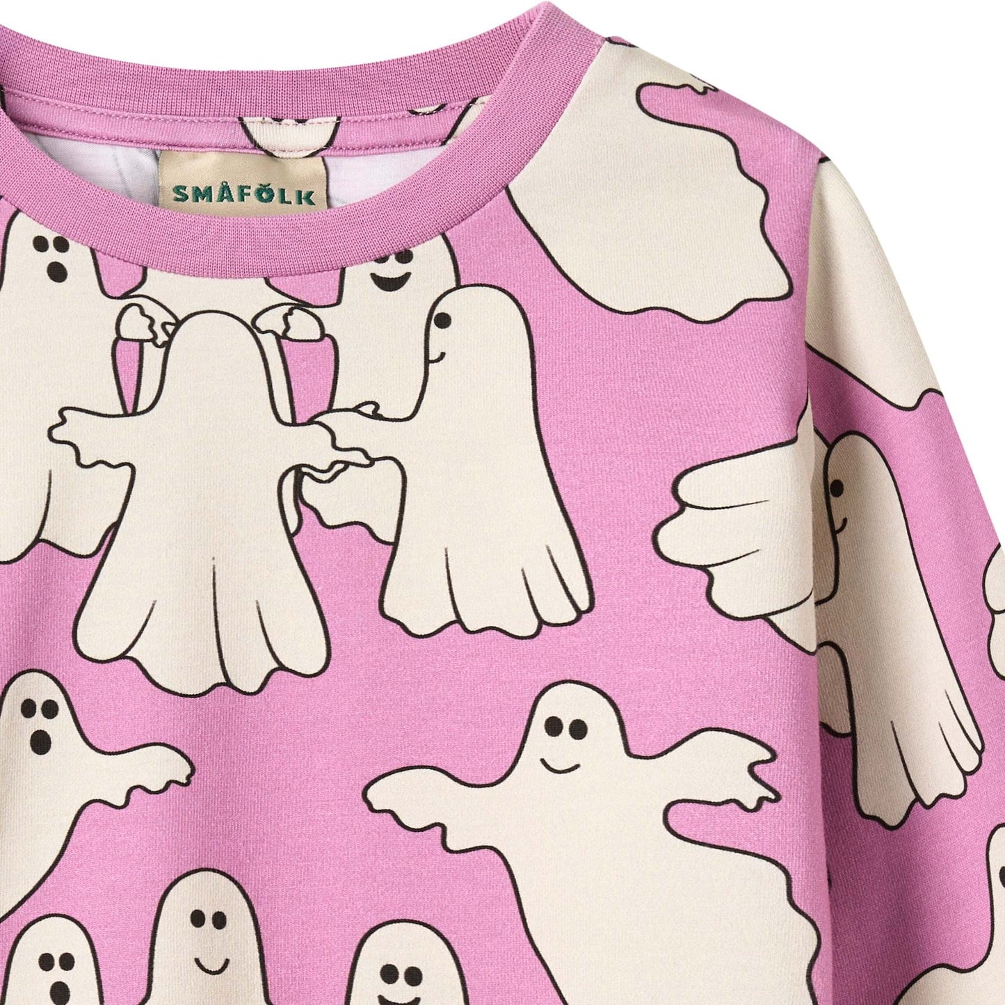 Gala long-sleeved top with dancing ghosts