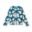 Gala long-sleeved top with dancing ghosts