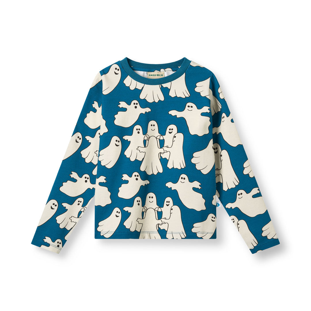 Gala long-sleeved top with dancing ghosts