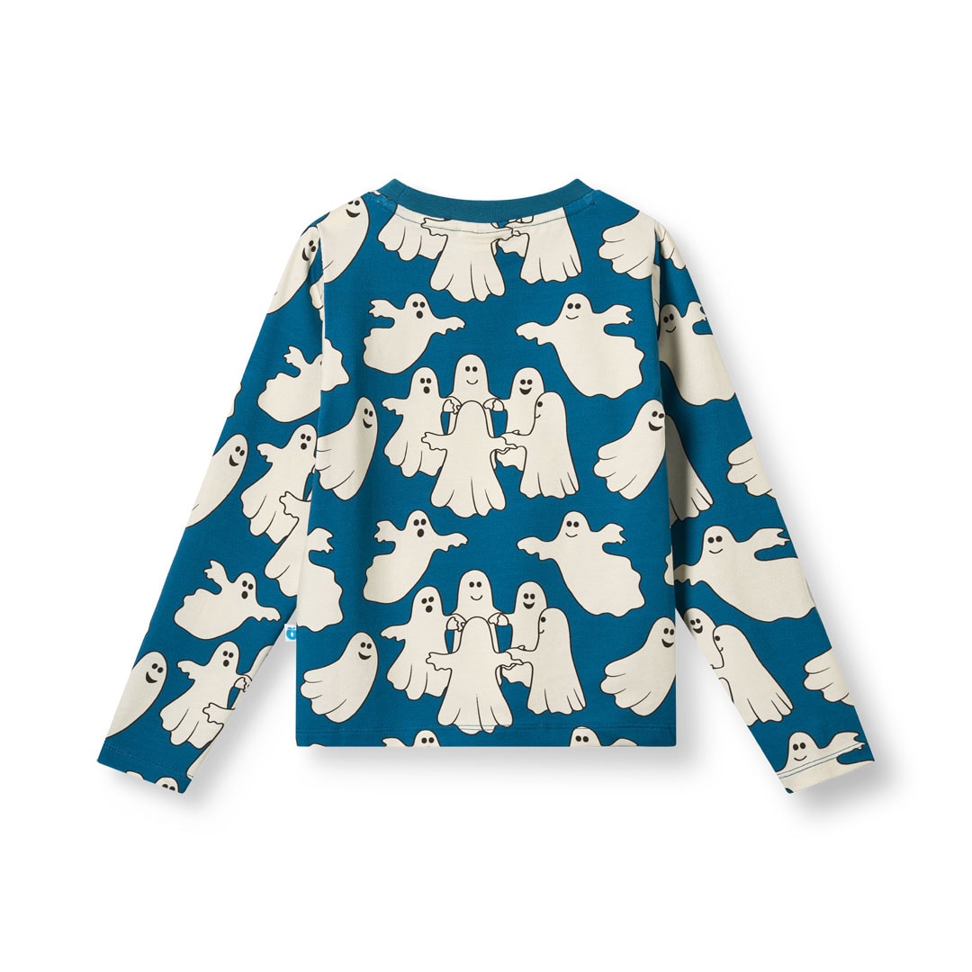 Gala long-sleeved top with dancing ghosts