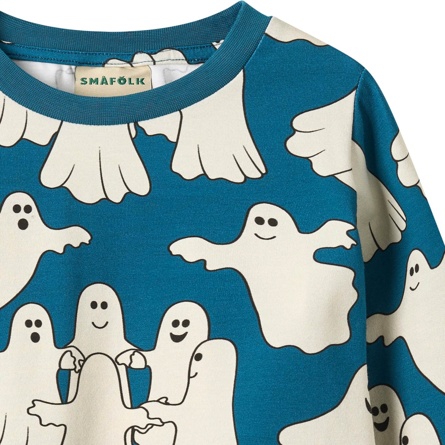 Gala long-sleeved top with dancing ghosts