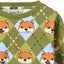 Gala long-sleeved top with foxes