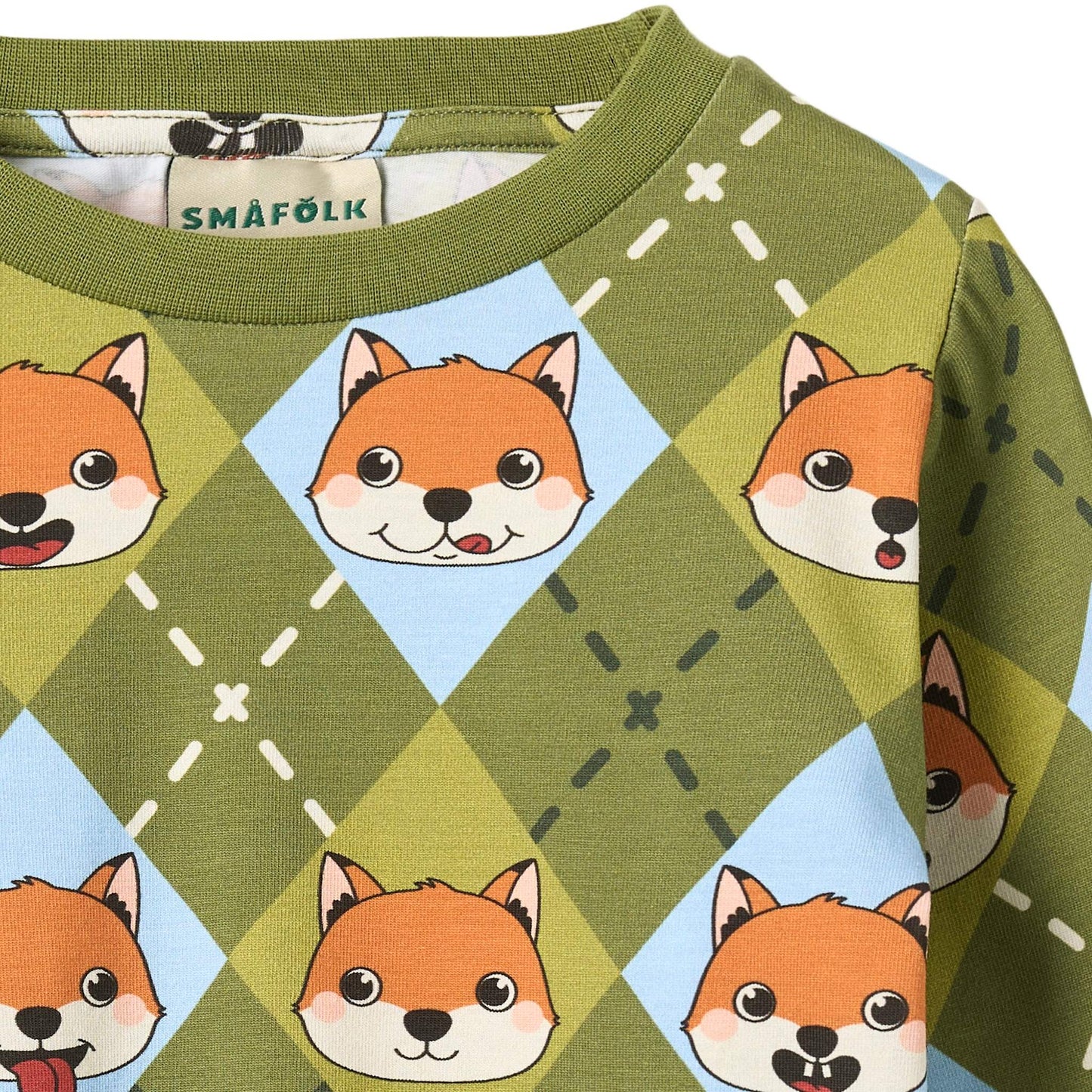 Gala long-sleeved top with foxes
