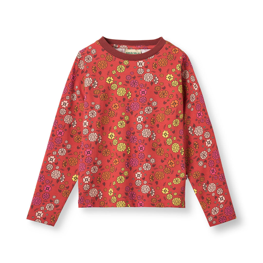 Gala long-sleeved blouse with flowers