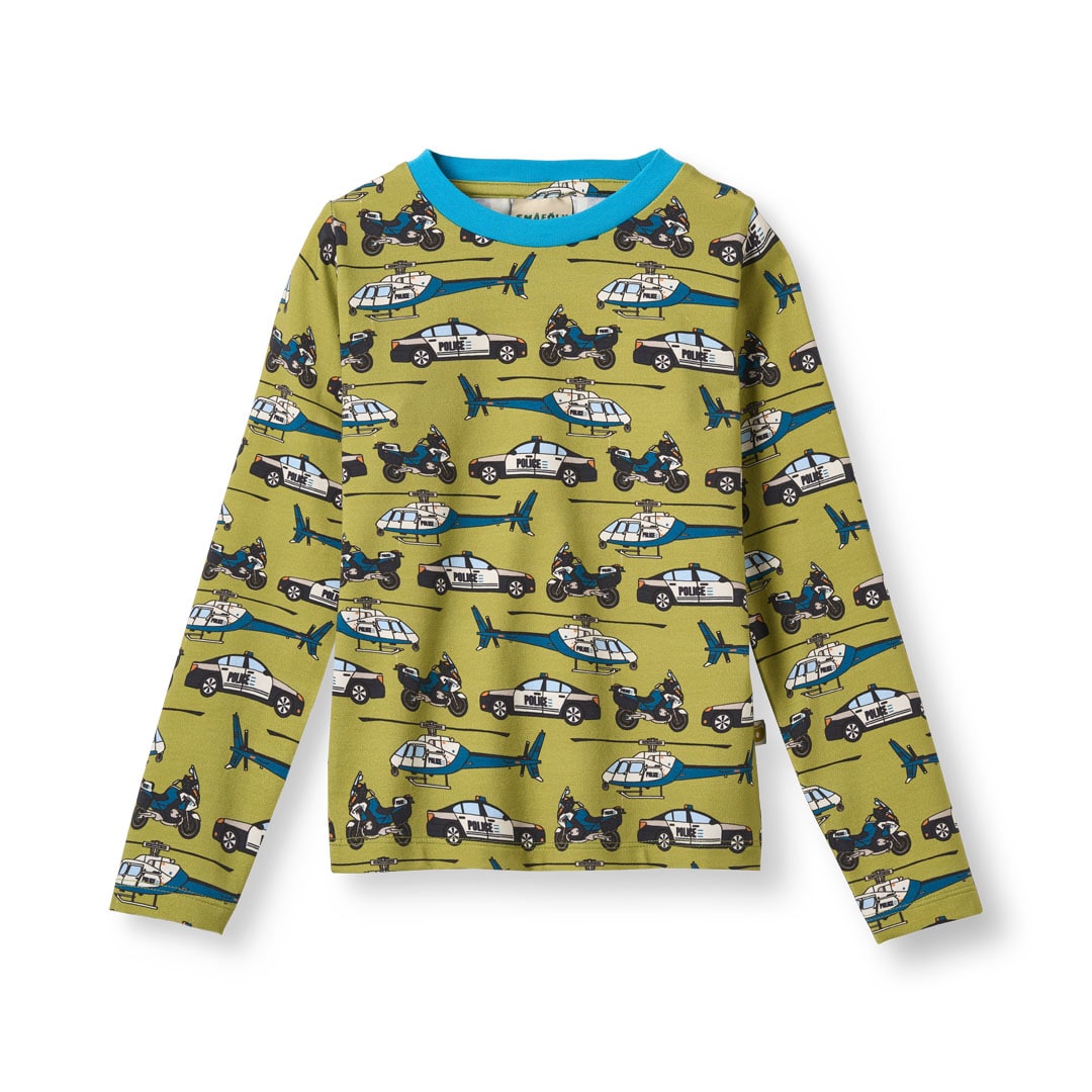 Gala long-sleeved top with police