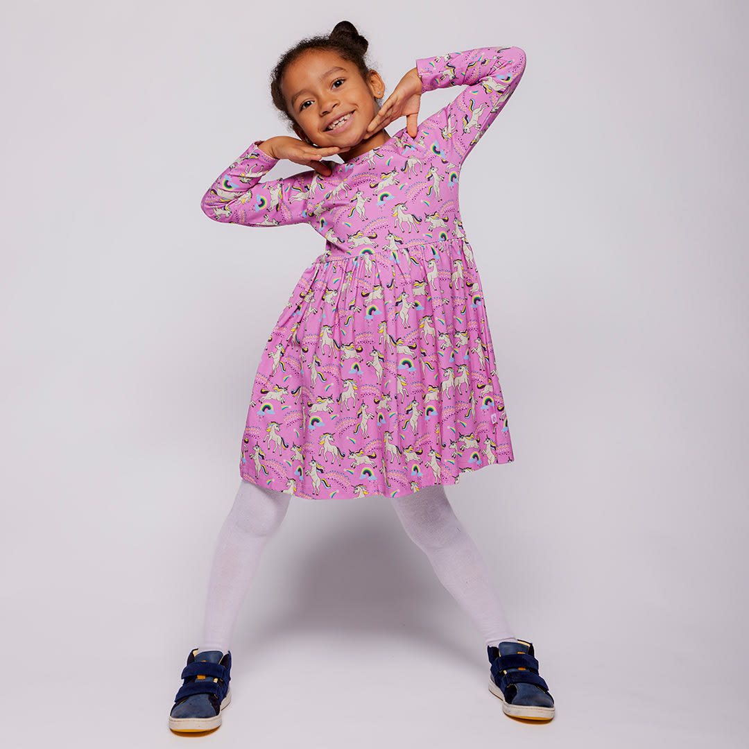Regent dress with unicorns