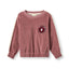 Yapeen velour sweatshirt with apple