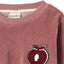 Yapeen velour sweatshirt with apple
