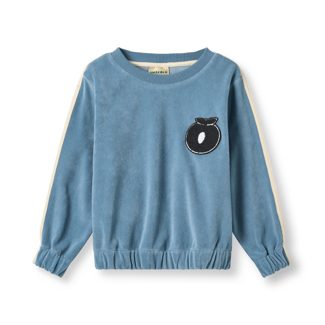 Yapeen velour sweatshirt with apple