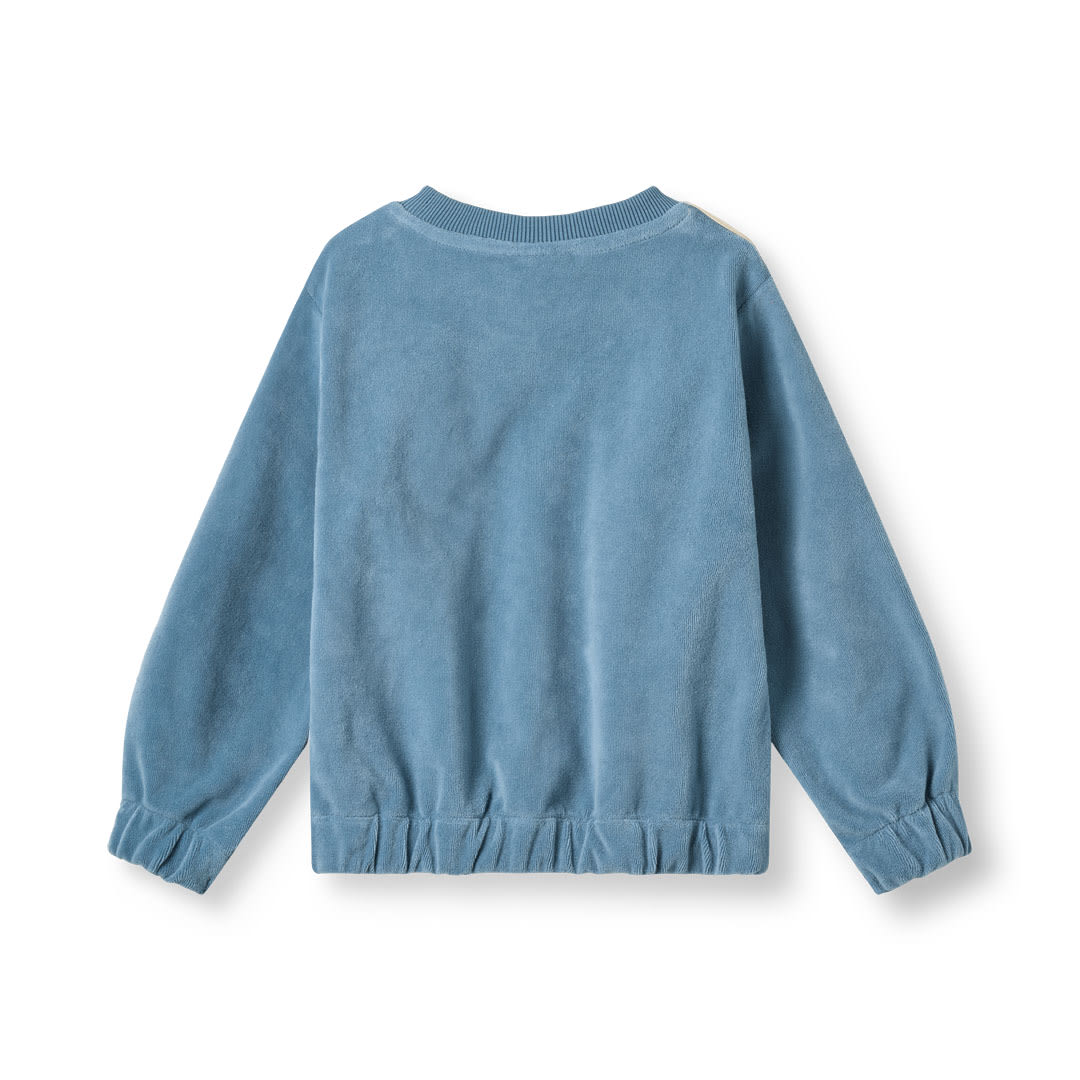 Yapeen velour sweatshirt with apple
