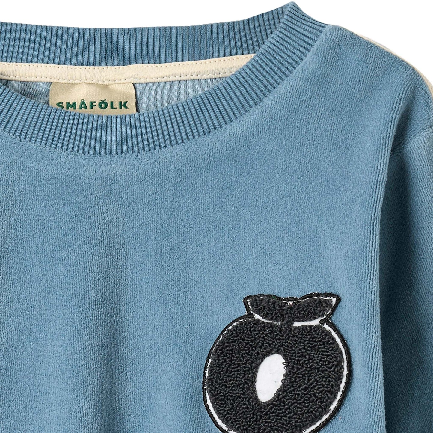 Yapeen velour sweatshirt with apple