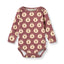 Ulm long-sleeved baby body with apples