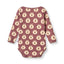 Ulm long-sleeved baby body with apples