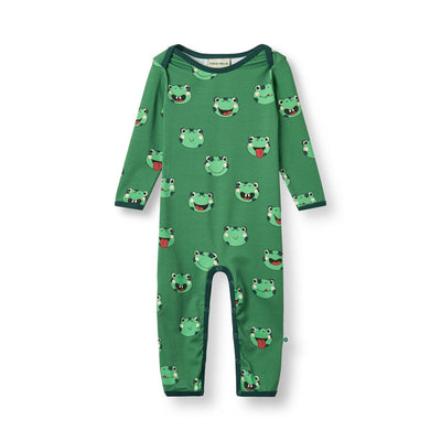 Ulm long-sleeved baby suit with frogs