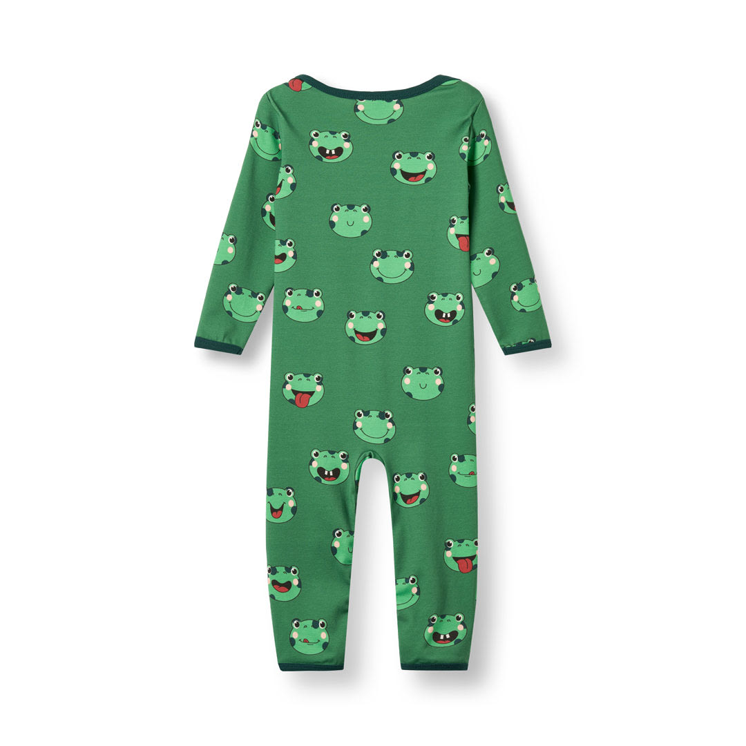 Ulm long-sleeved baby suit with frogs