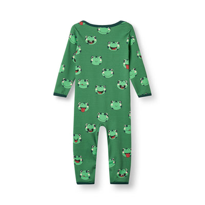 Ulm long-sleeved baby suit with frogs