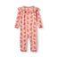 Paula Red long-sleeved baby suit with deers