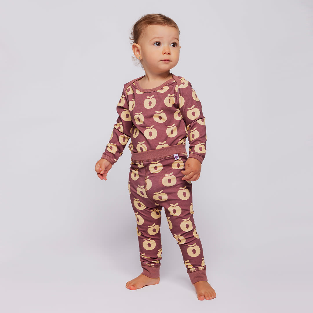 Elstar leggings for baby with apples