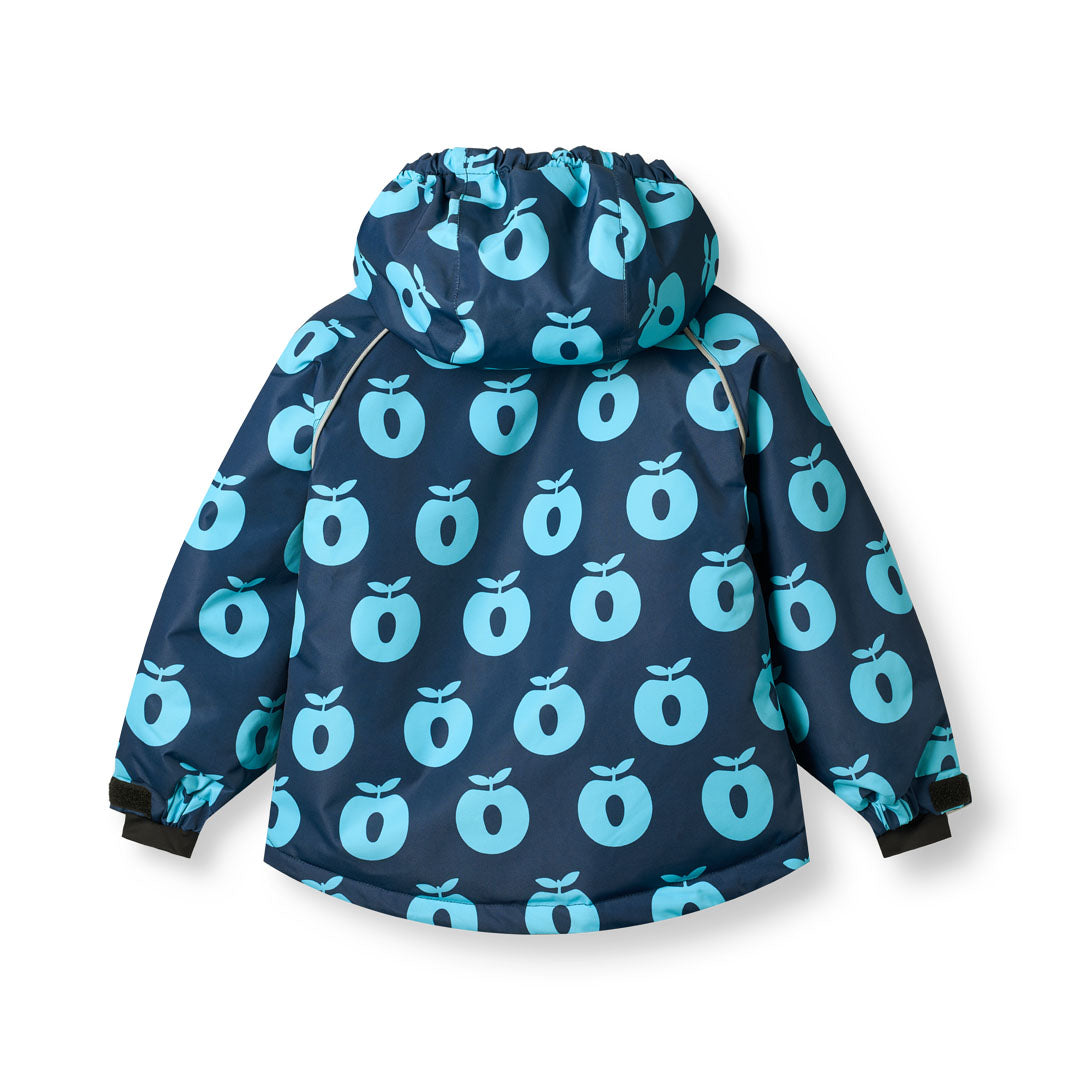 Winter jacket with apples
