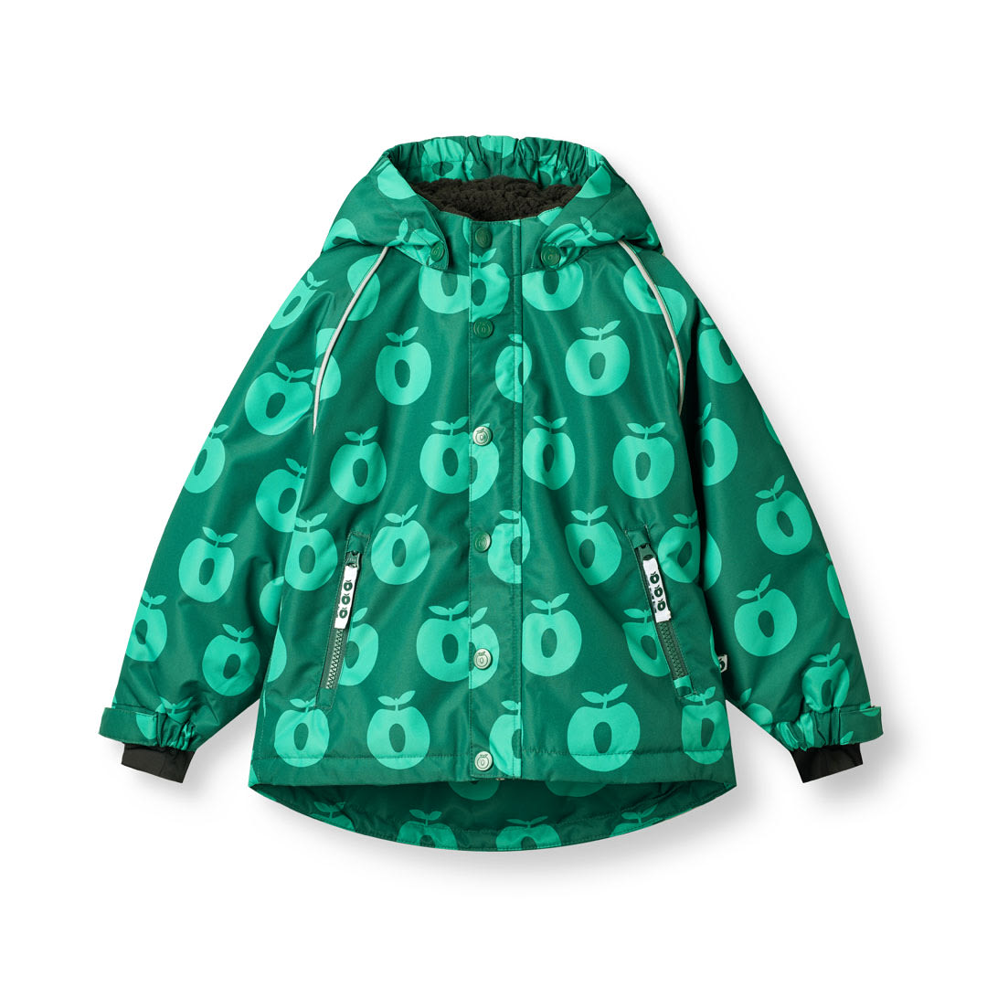 Winter jacket with apples