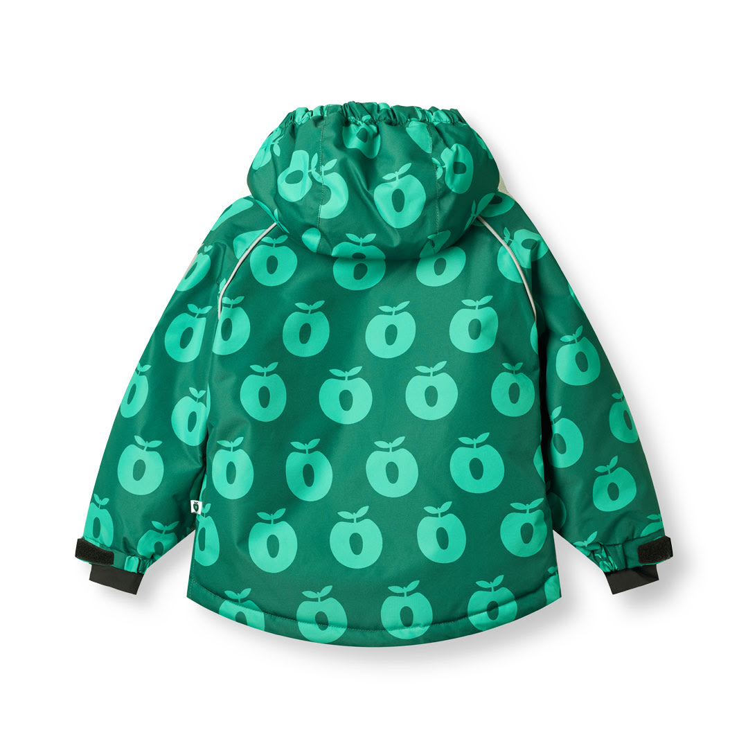 Winter jacket with apples