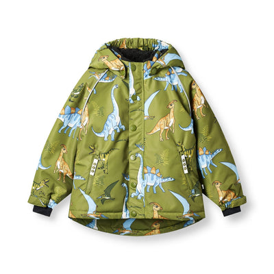 Winter jacket with dinosaurs