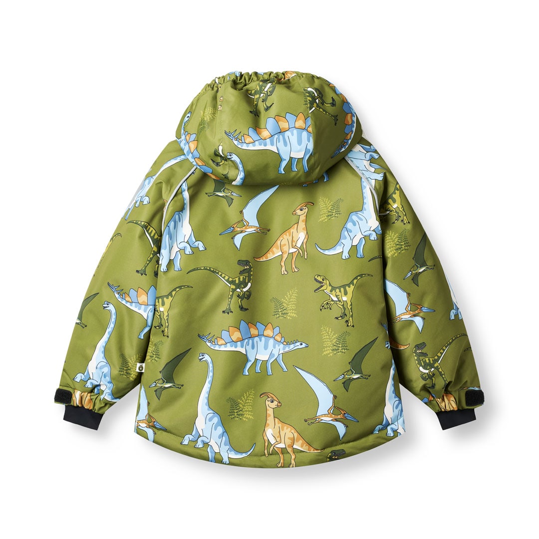 Winter jacket with dinosaurs