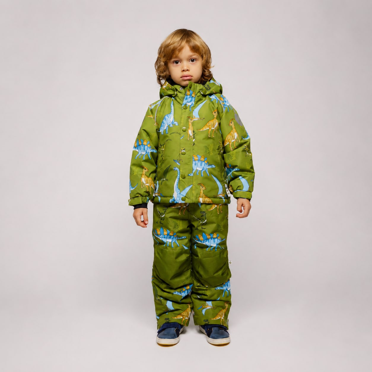 Winter jacket with dinosaurs