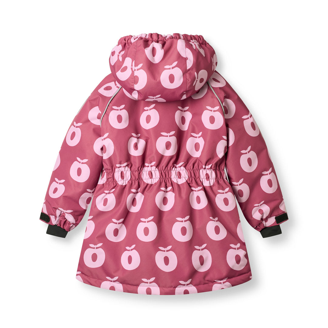 Winter jacket with apples